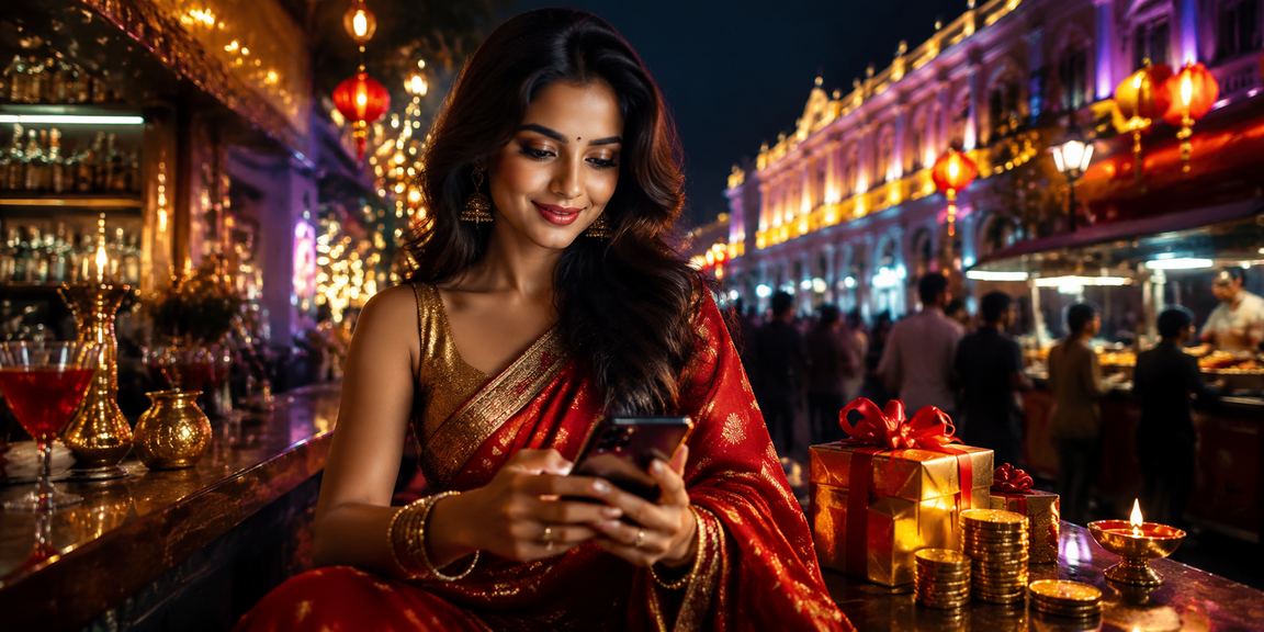 Players enjoying mobile casino games in Delhi Connaught Place nightlife